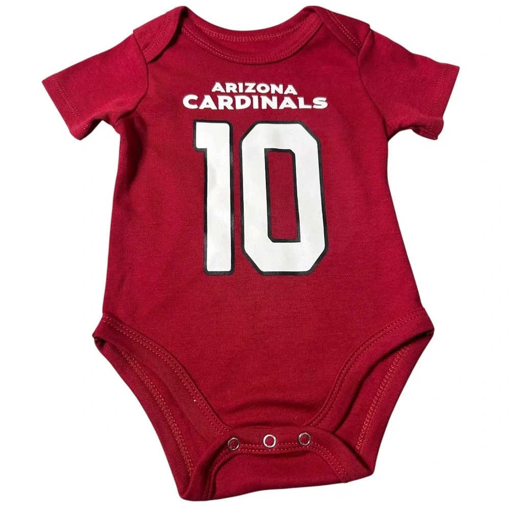 NEW‎ Arizona Cardinals Bodysuit Infant One Piece 0-3M Red DeAndre Hopkins 10 NFL